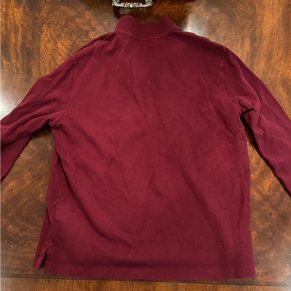 Ralph Lauren Polo - Burgundy Estate Rib Quarter Zip - Picture 3 of 4
